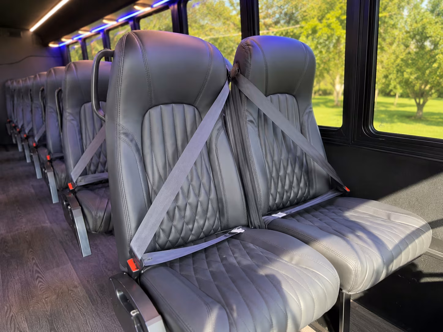 15 passenger minibus inside