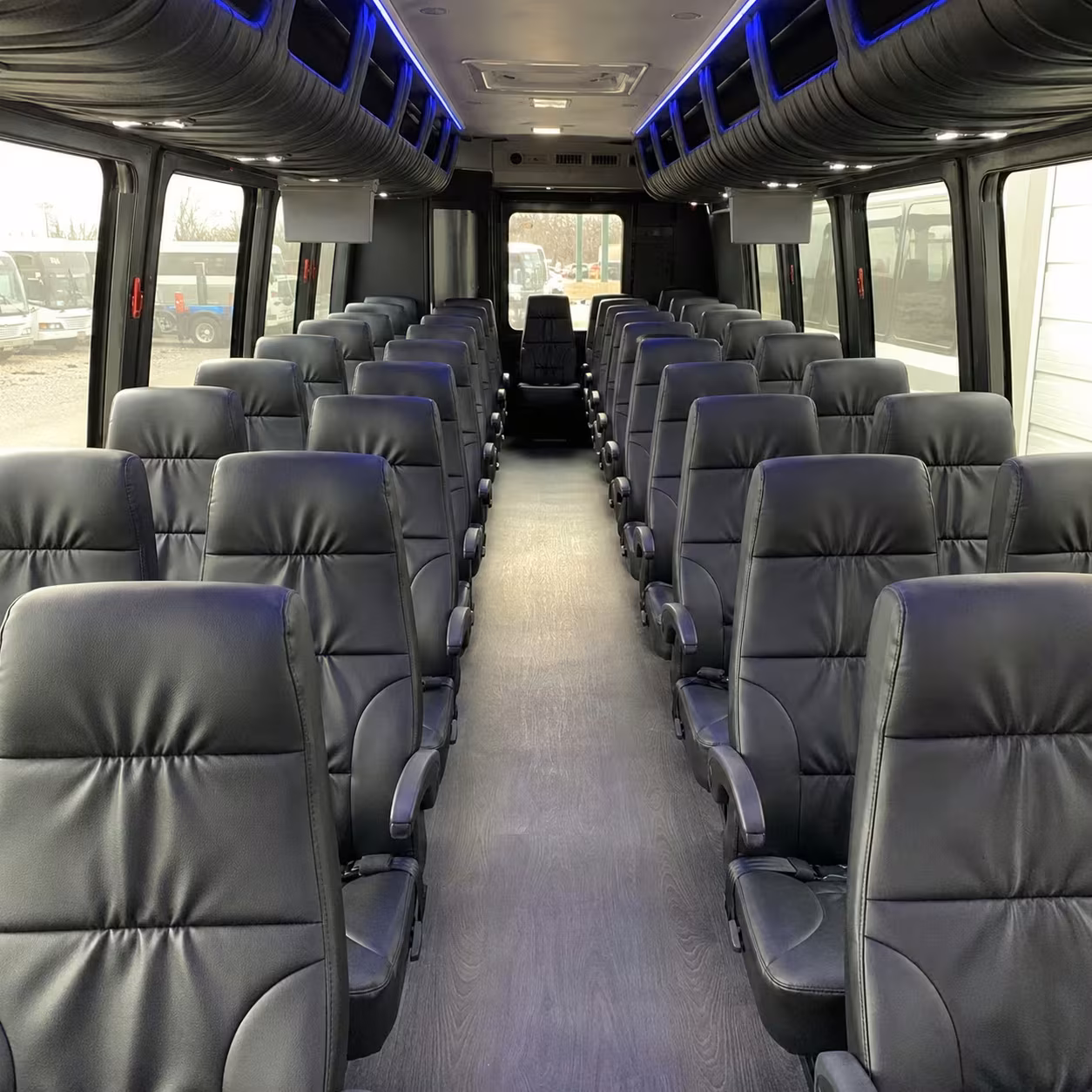 25 passenger minibus inside