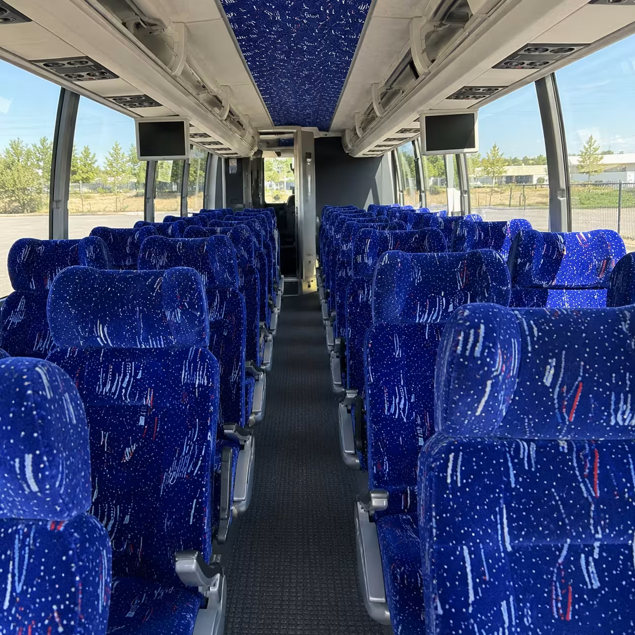 avondale charter bus interior