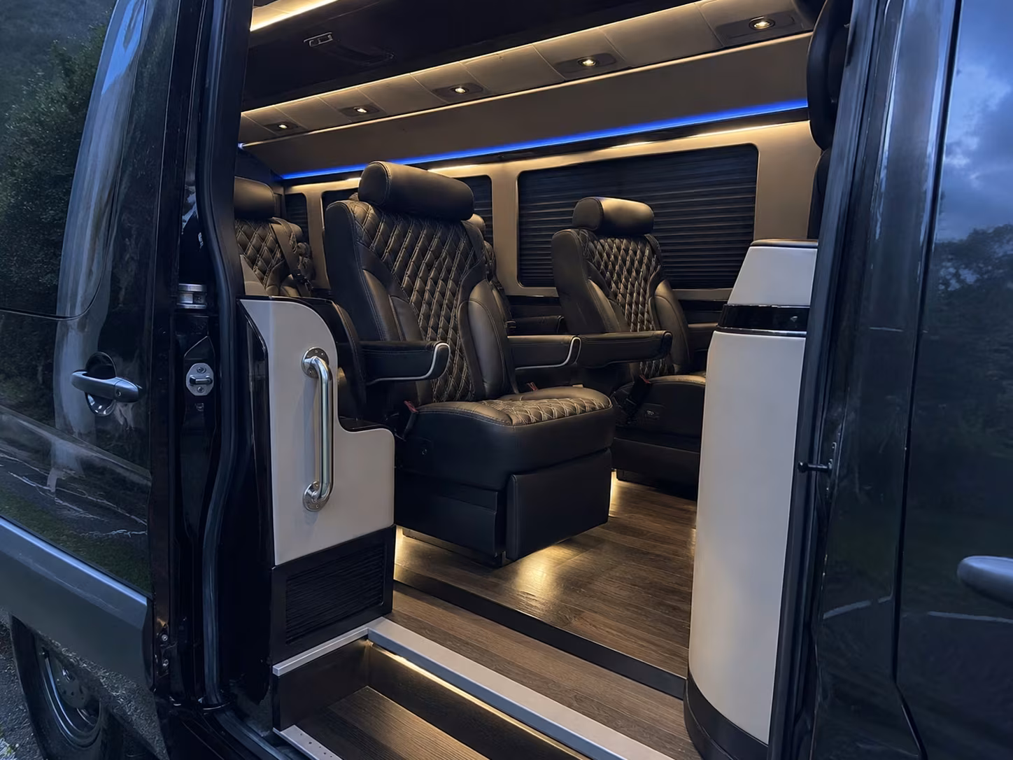 sprinter van with driver inside